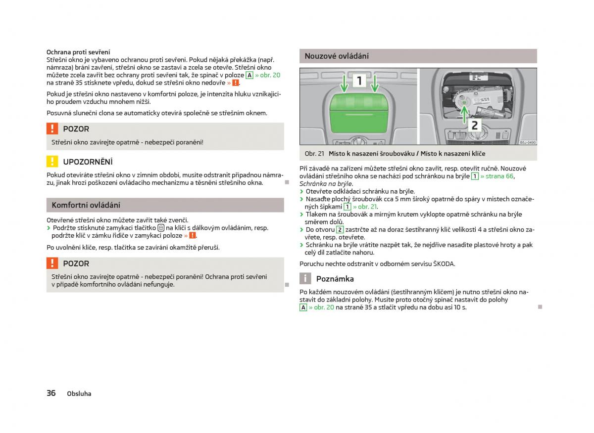 Skoda Fabia II 2 navod k obsludze / page 38