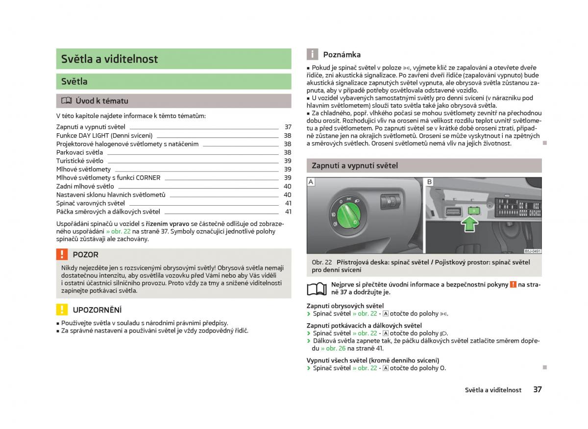 Skoda Fabia II 2 navod k obsludze / page 39