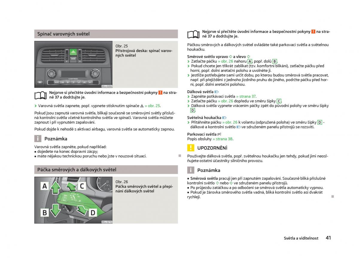 Skoda Fabia II 2 navod k obsludze / page 43