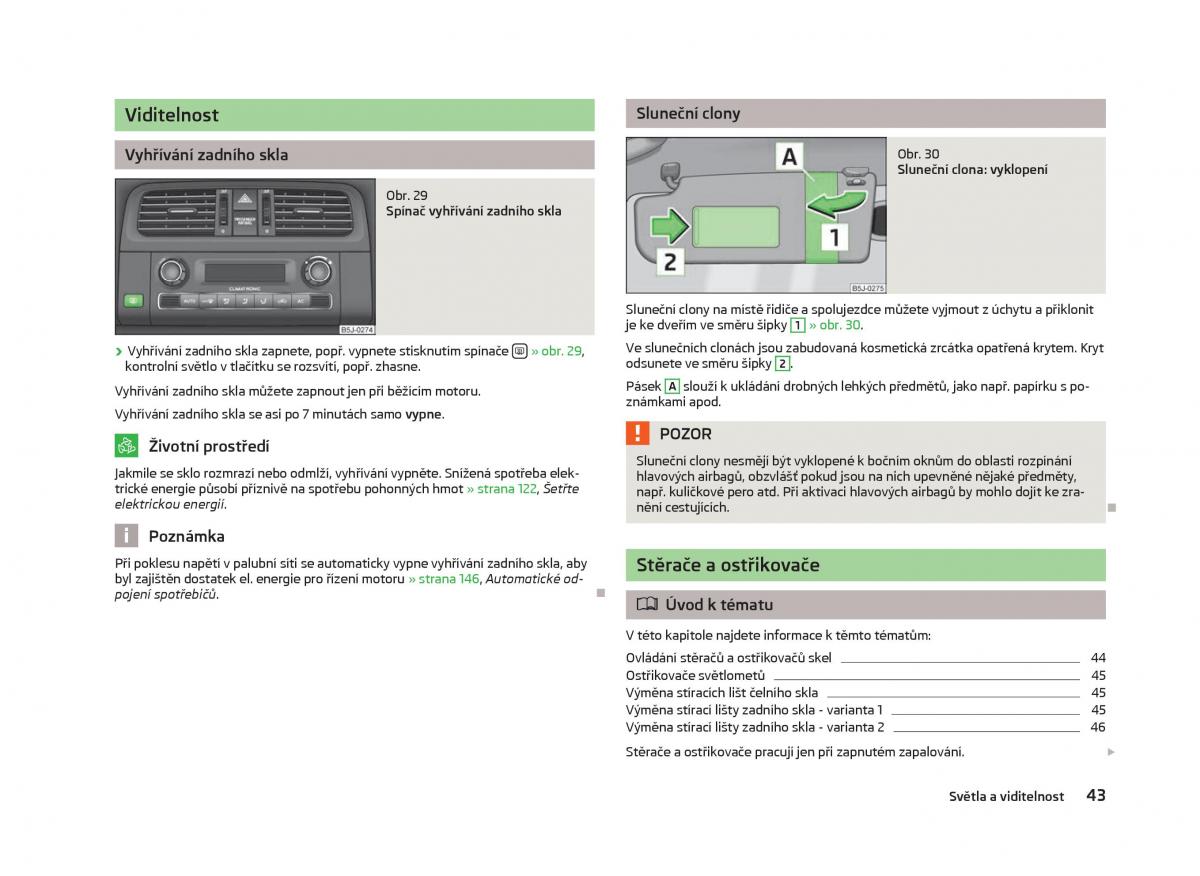 Skoda Fabia II 2 navod k obsludze / page 45