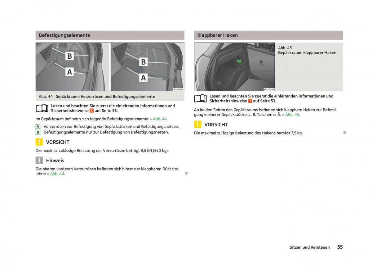 Skoda Fabia II 2 Handbuch / page 57