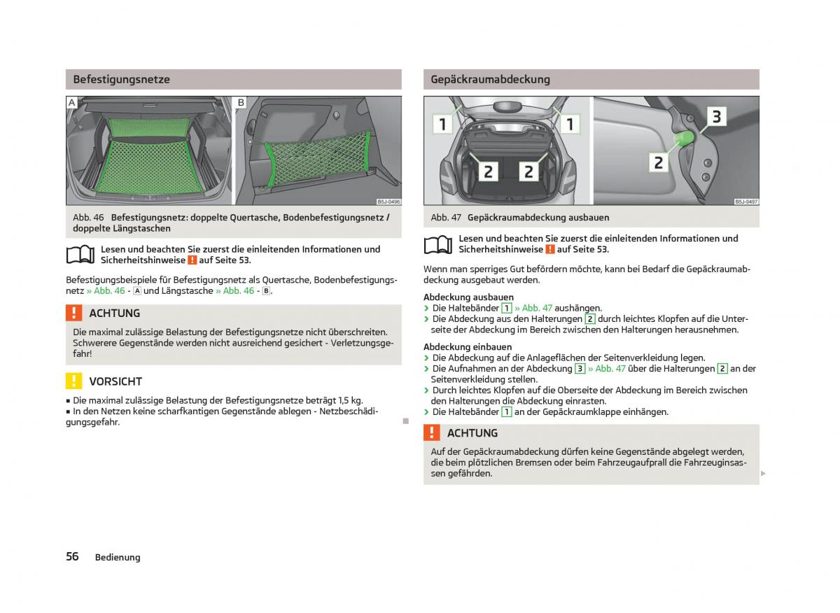 Skoda Fabia II 2 Handbuch / page 58