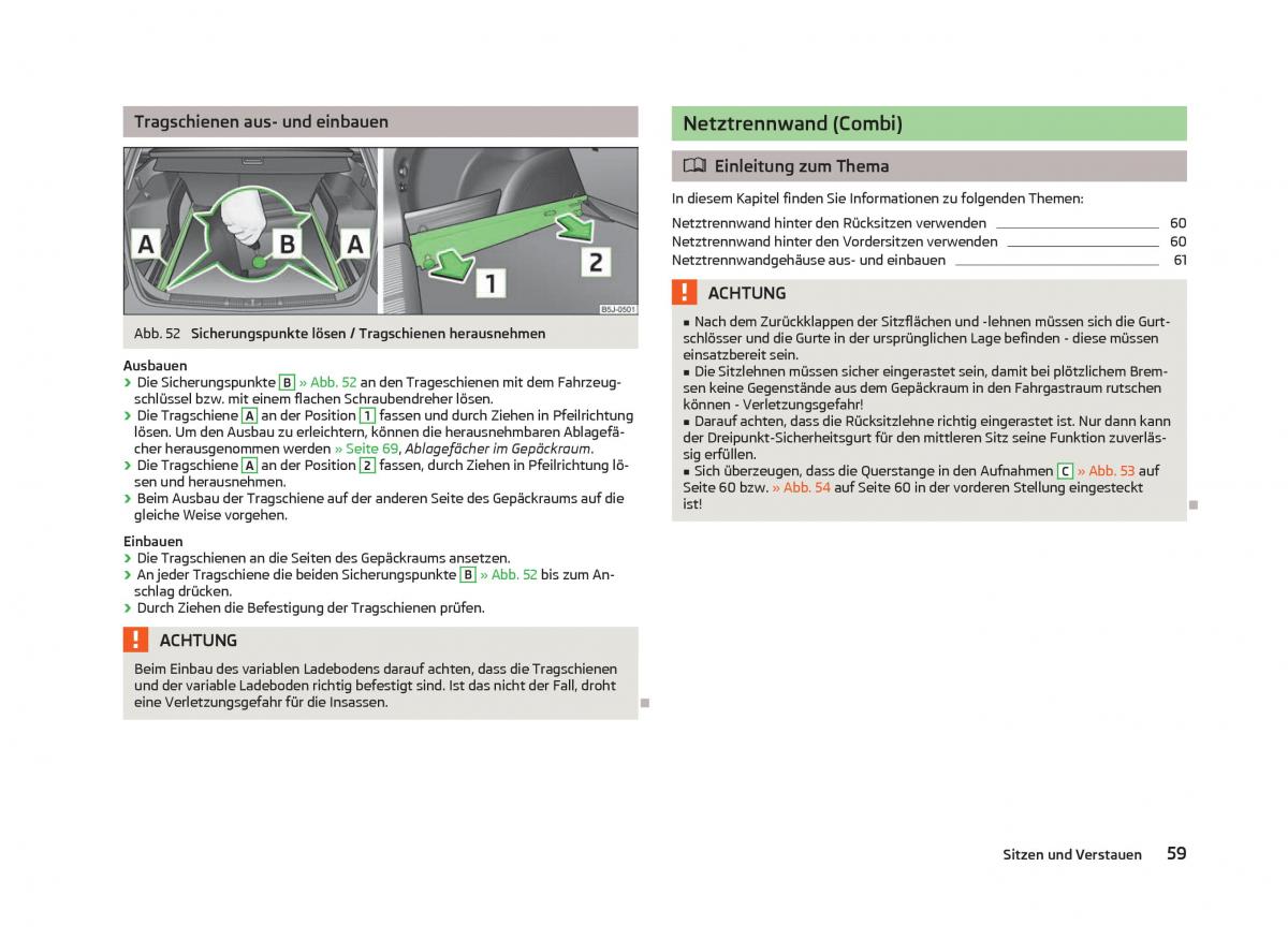 Skoda Fabia II 2 Handbuch / page 61