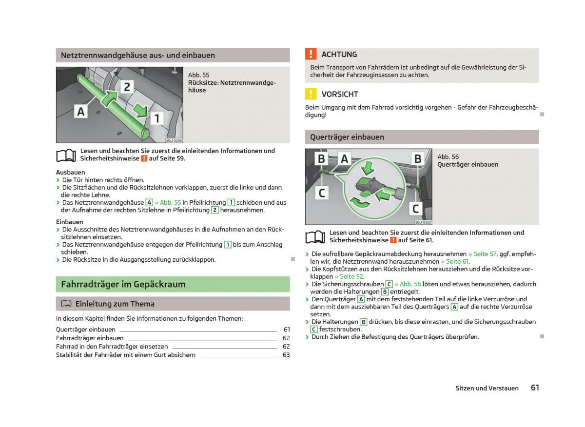 Skoda Fabia II 2 Handbuch / page 63