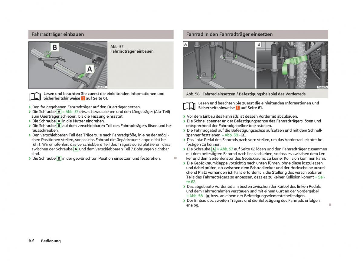 Skoda Fabia II 2 Handbuch / page 64