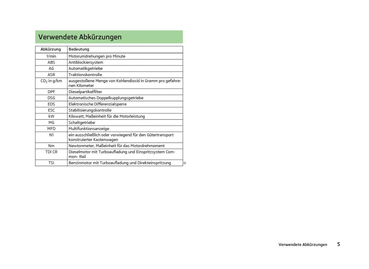 Skoda Fabia II 2 Handbuch / page 7