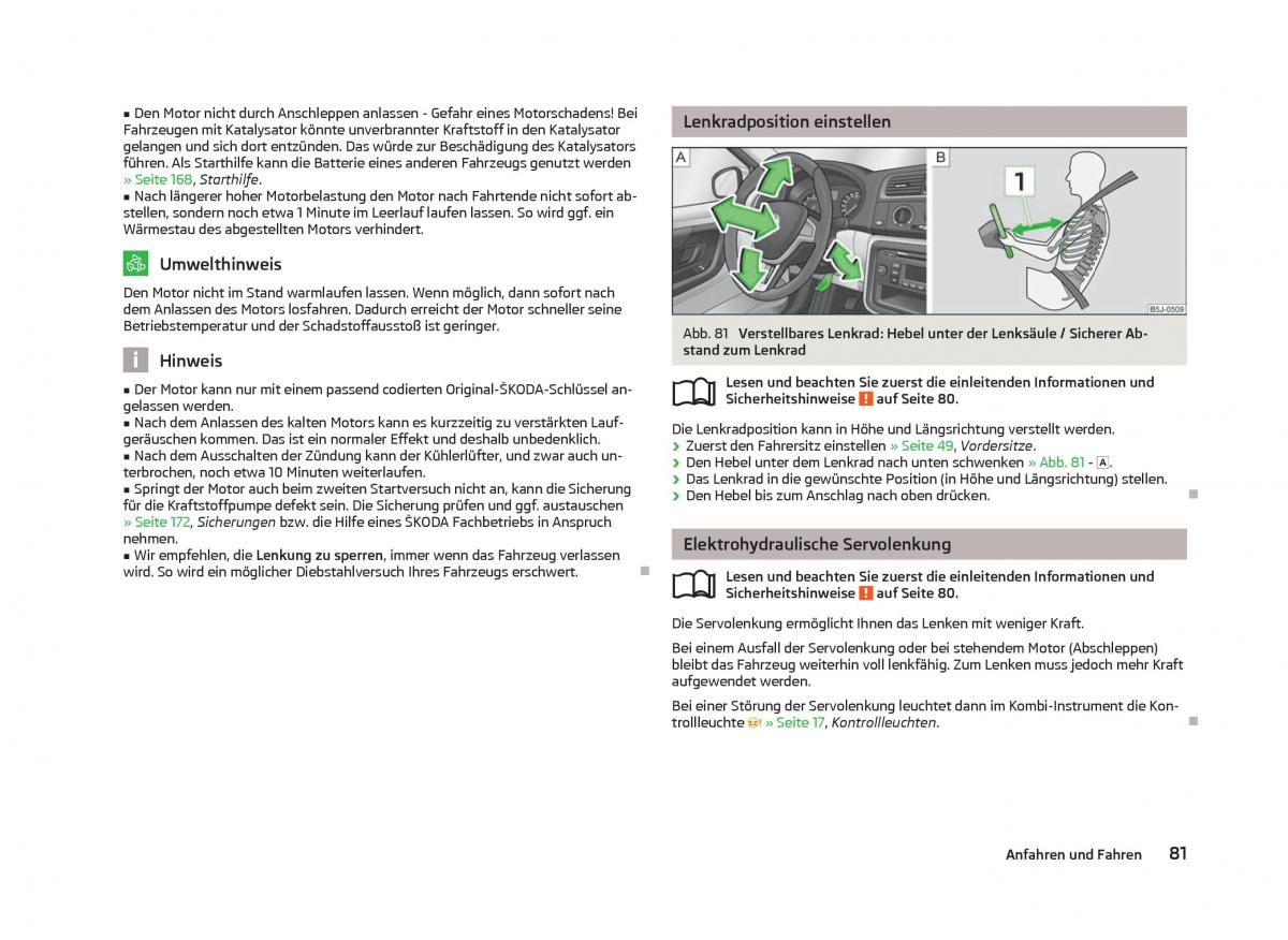 Skoda Fabia II 2 Handbuch / page 83