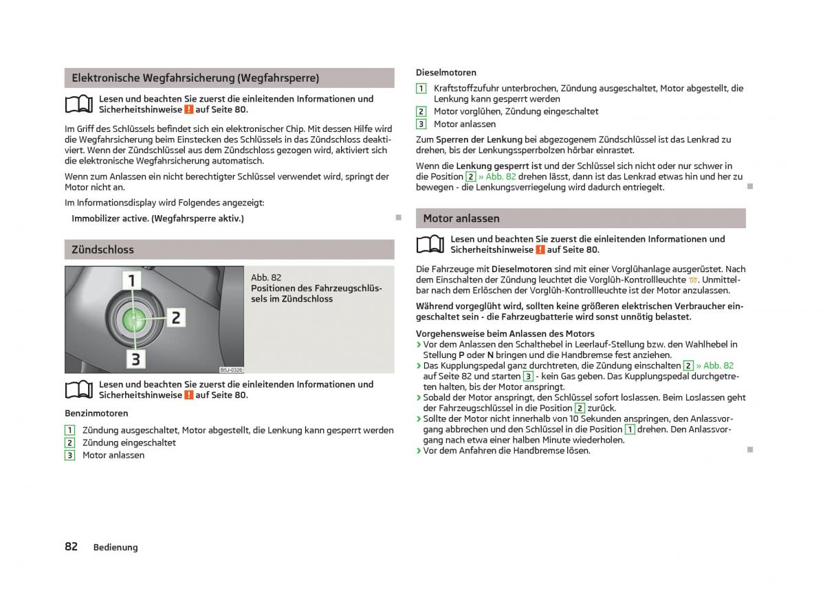 Skoda Fabia II 2 Handbuch / page 84