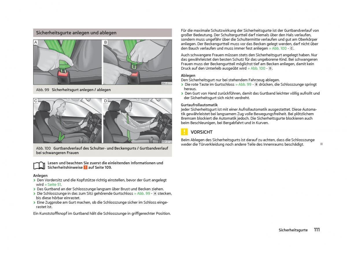 Skoda Fabia II 2 Handbuch / page 113