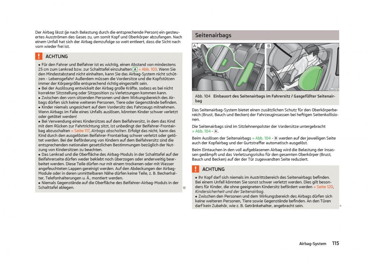 Skoda Fabia II 2 Handbuch / page 117