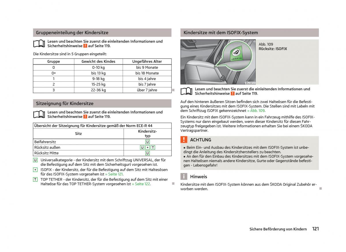 Skoda Fabia II 2 Handbuch / page 123