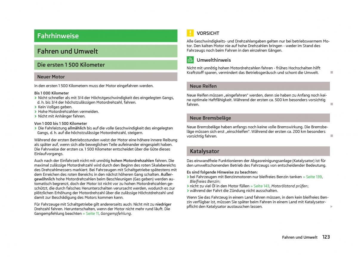 Skoda Fabia II 2 Handbuch / page 125