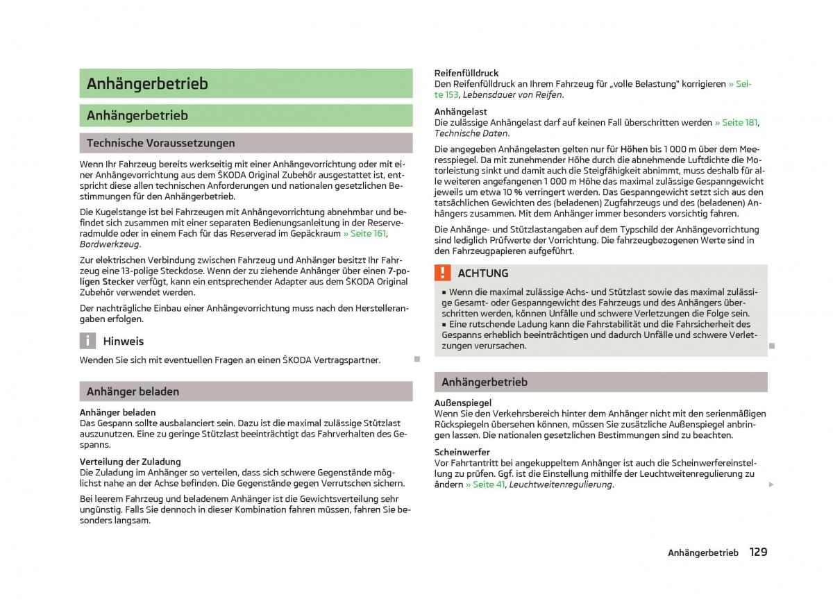 Skoda Fabia II 2 Handbuch / page 131