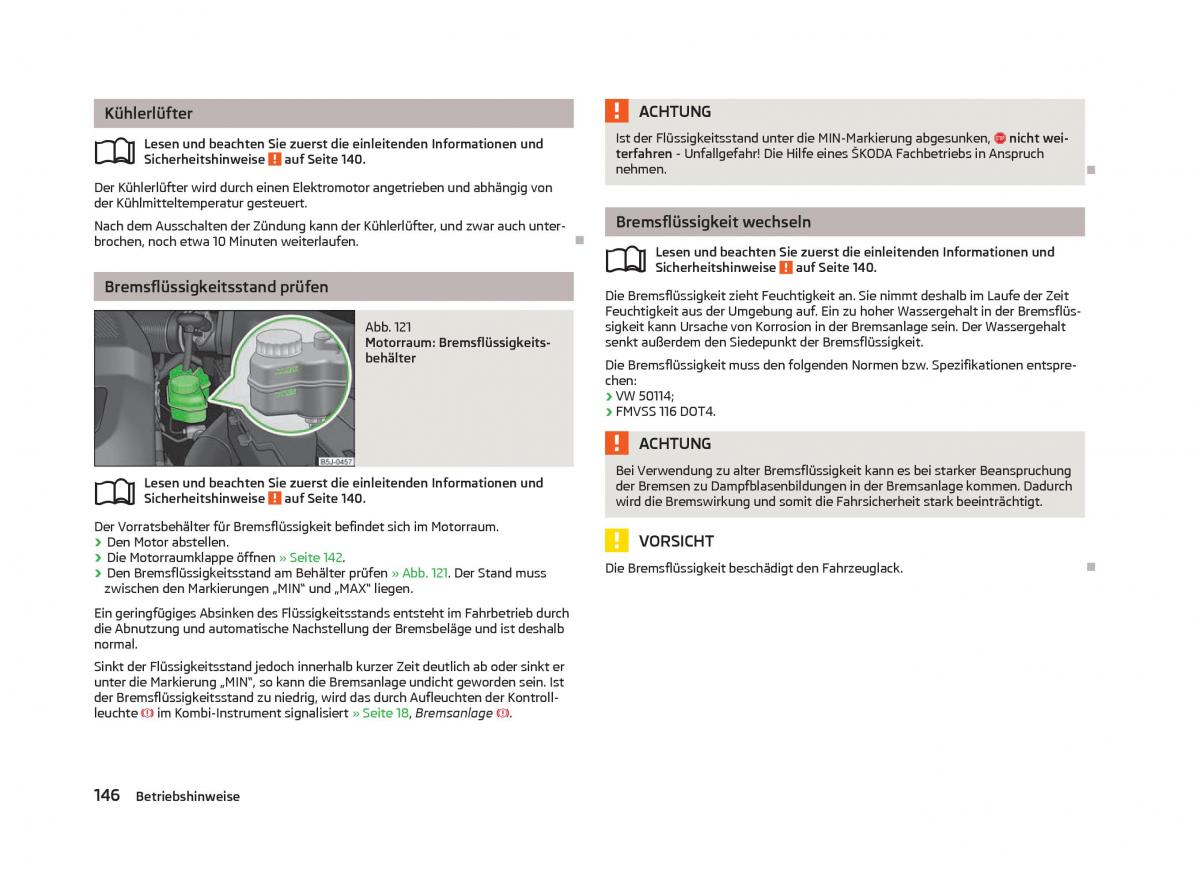 Skoda Fabia II 2 Handbuch / page 148