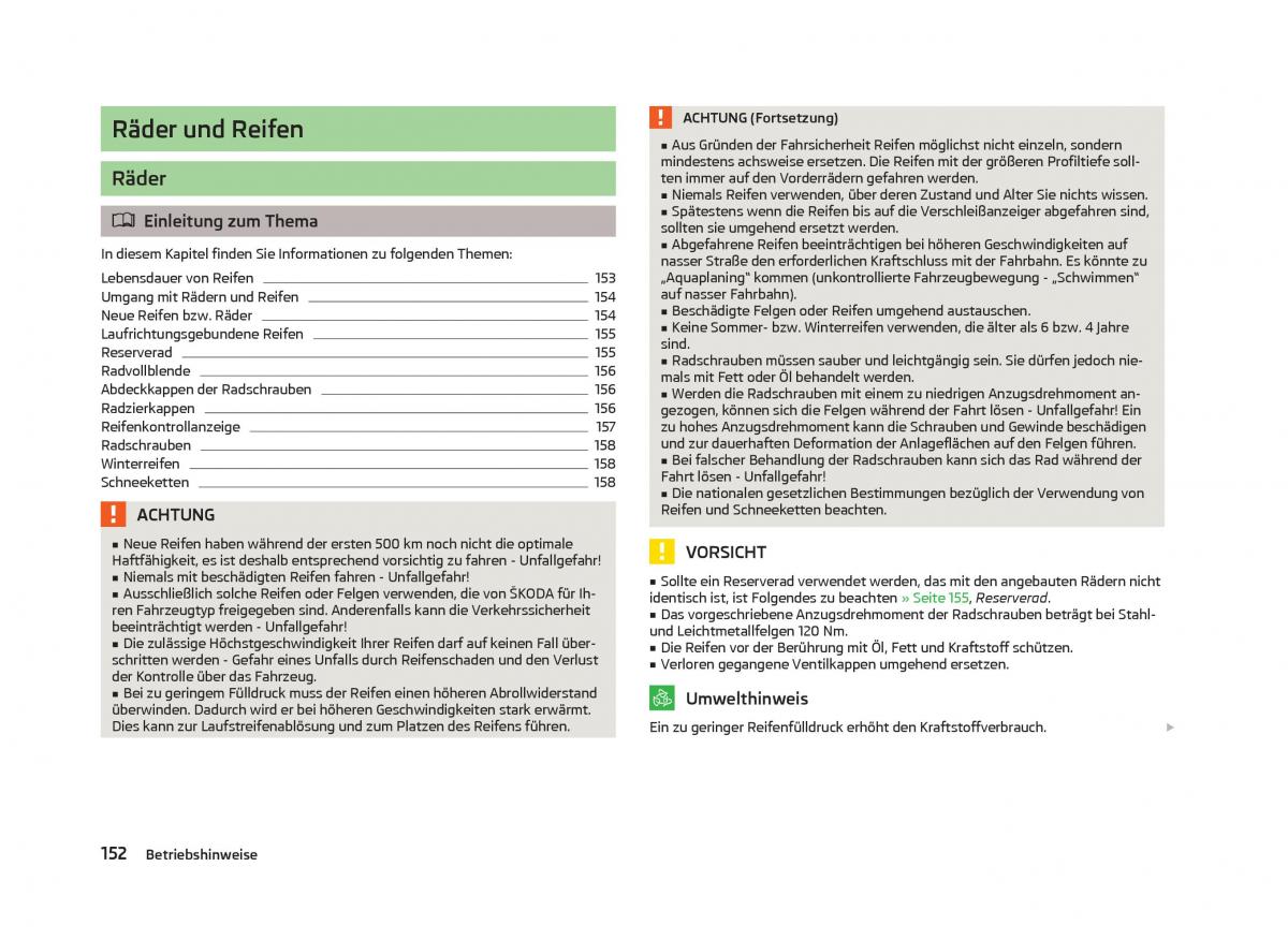 Skoda Fabia II 2 Handbuch / page 154