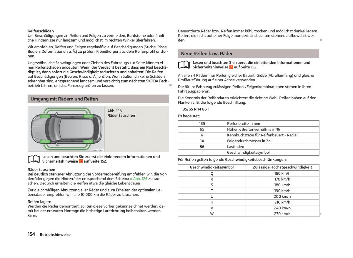 Skoda Fabia II 2 Handbuch / page 156