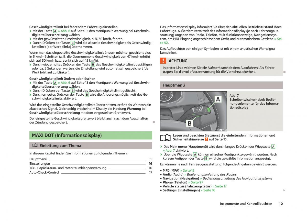 Skoda Fabia II 2 Handbuch / page 17