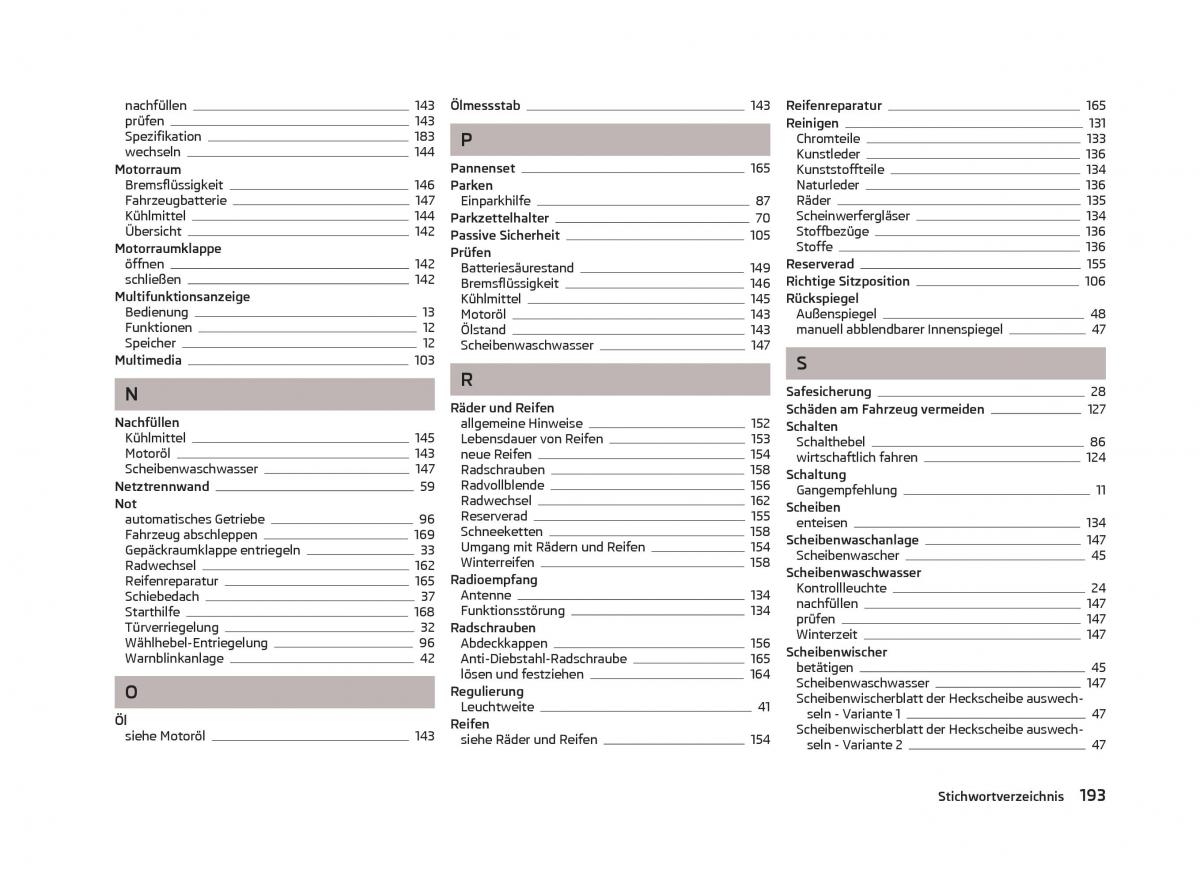 Skoda Fabia II 2 Handbuch / page 195