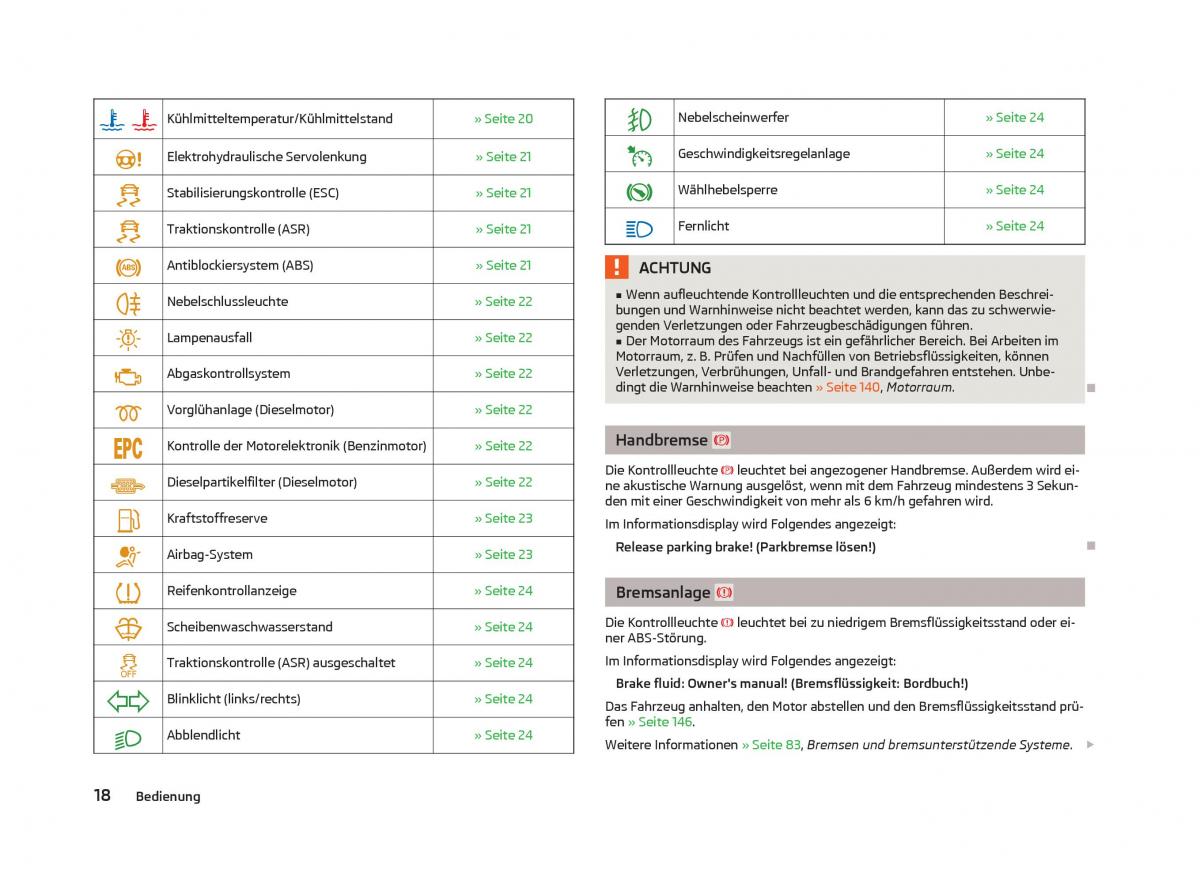 Skoda Fabia II 2 Handbuch / page 20