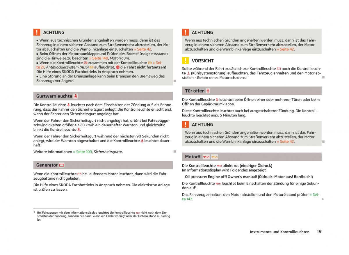 Skoda Fabia II 2 Handbuch / page 21