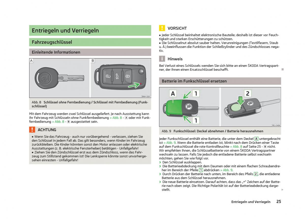 Skoda Fabia II 2 Handbuch / page 27