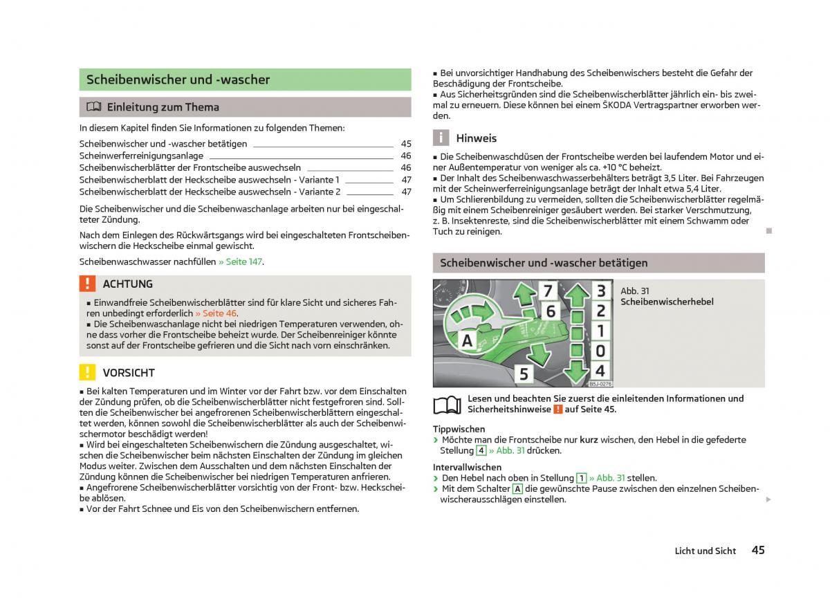 Skoda Fabia II 2 Handbuch / page 47