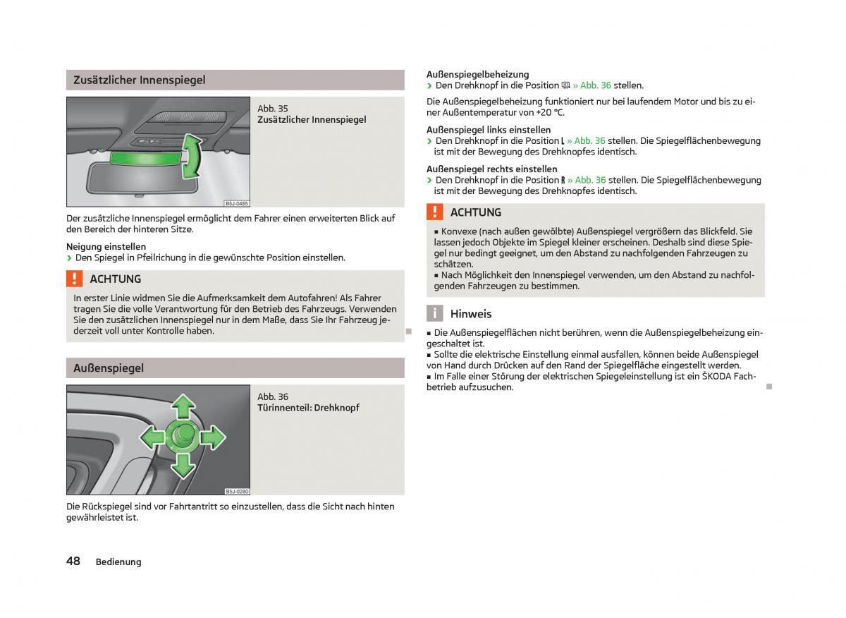 Skoda Fabia II 2 Handbuch / page 50