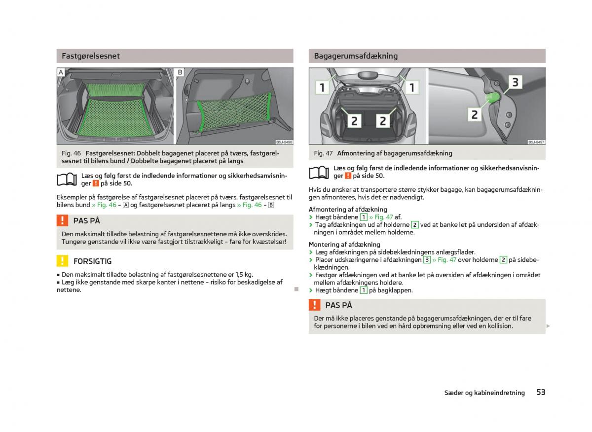 Skoda Fabia II 2 Bilens instruktionsbog / page 55