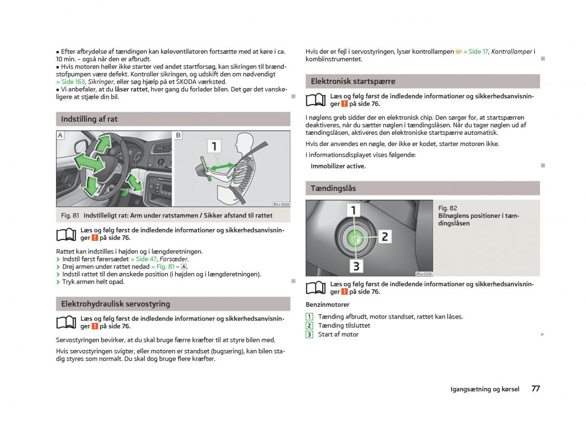 Skoda Fabia II 2 Bilens instruktionsbog / page 79