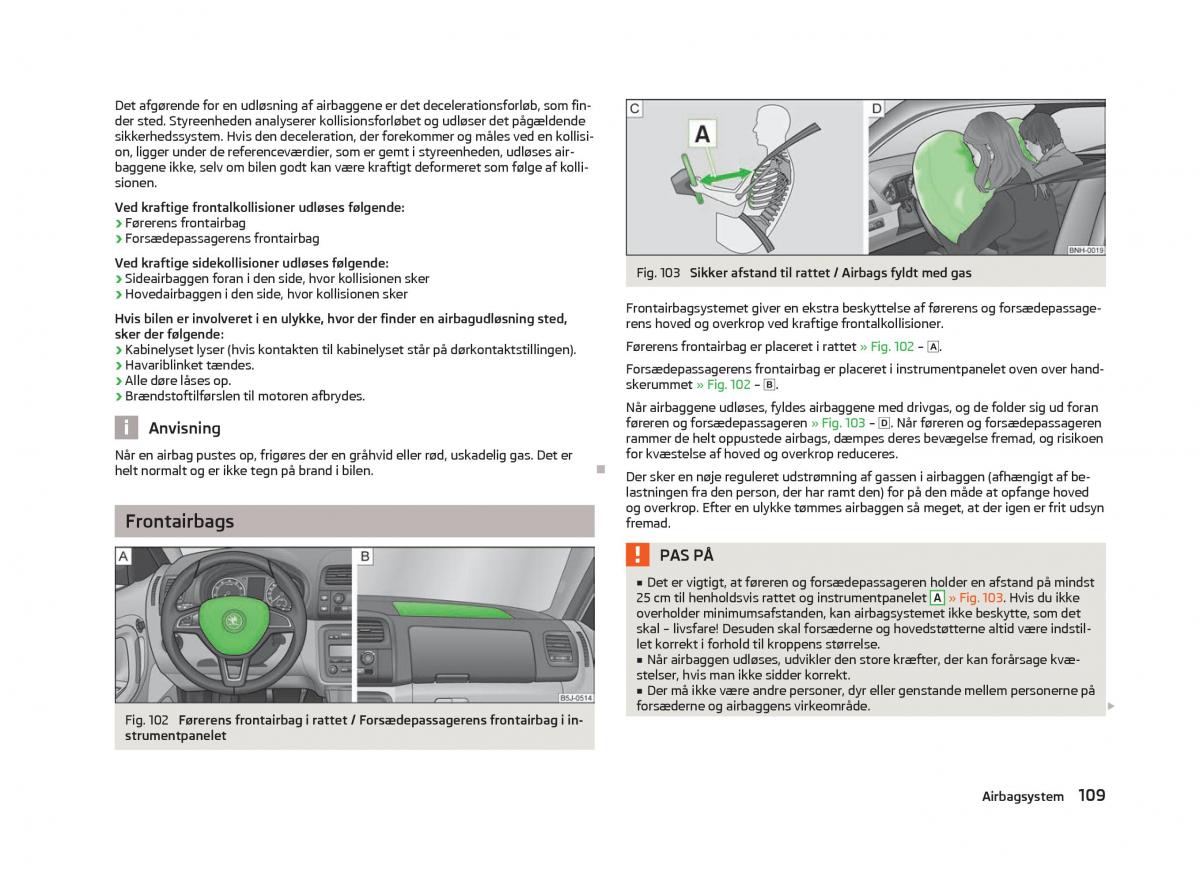 Skoda Fabia II 2 Bilens instruktionsbog / page 111