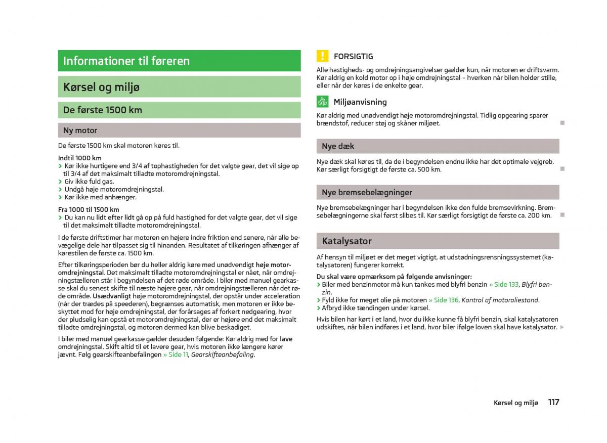 Skoda Fabia II 2 Bilens instruktionsbog / page 119