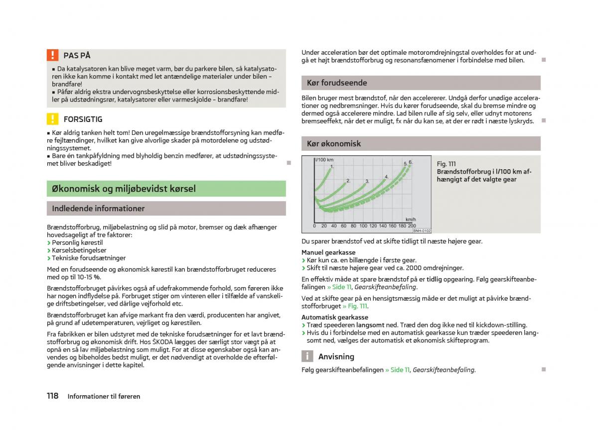 Skoda Fabia II 2 Bilens instruktionsbog / page 120