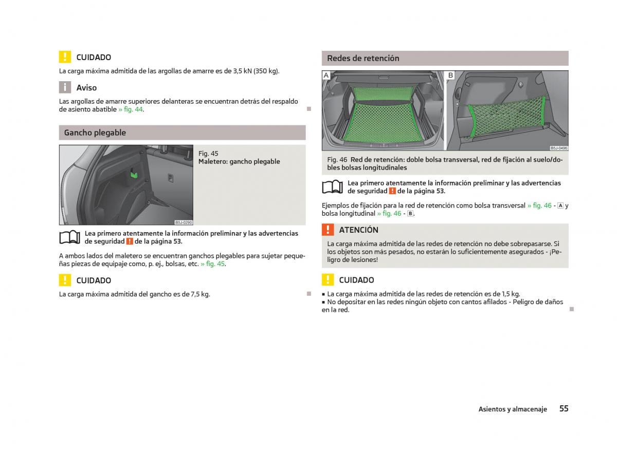 Skoda Fabia II 2 manual del propietario / page 57