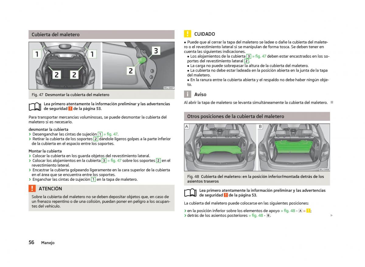 Skoda Fabia II 2 manual del propietario / page 58