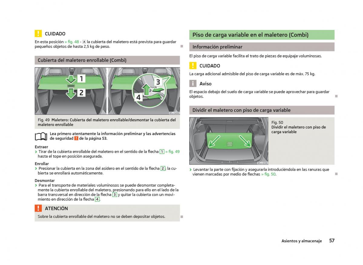 Skoda Fabia II 2 manual del propietario / page 59