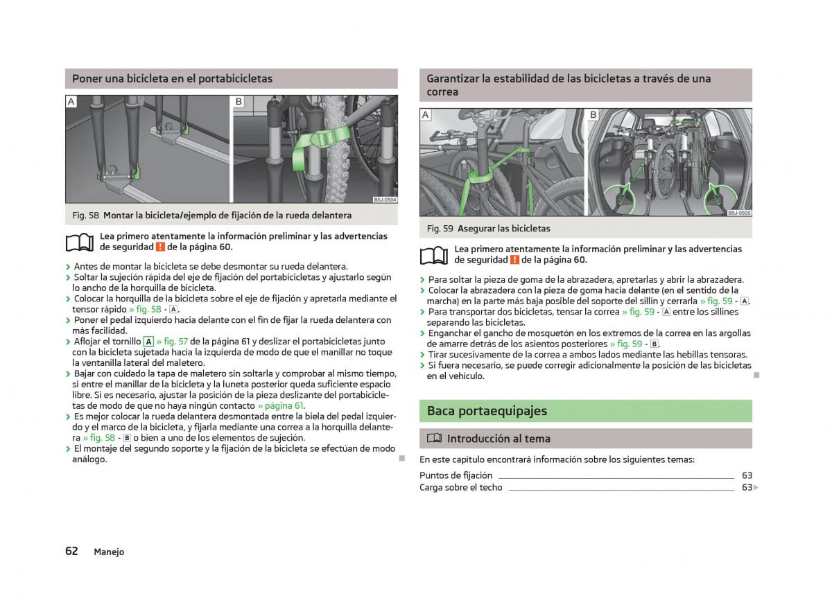 Skoda Fabia II 2 manual del propietario / page 64