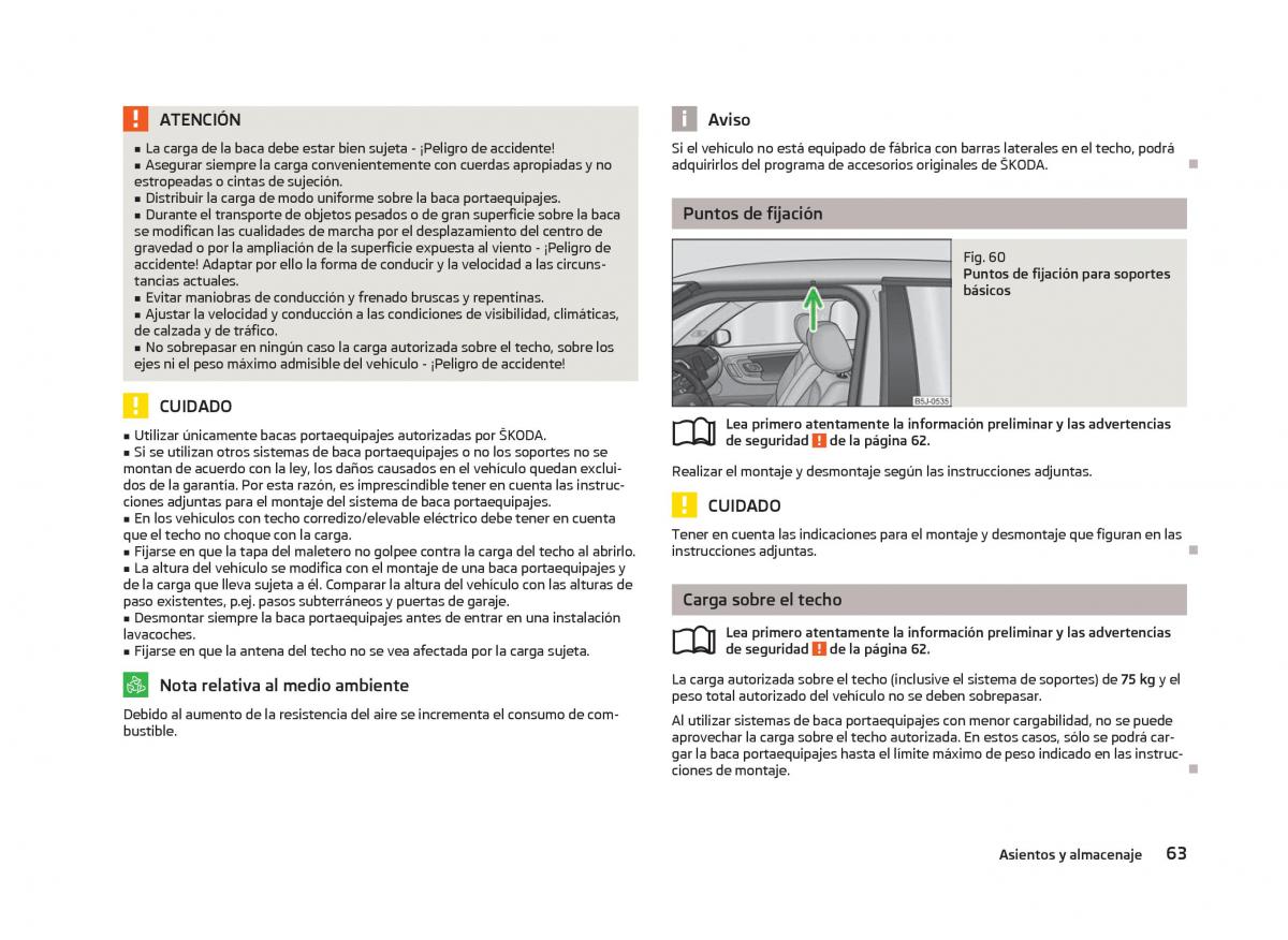 Skoda Fabia II 2 manual del propietario / page 65