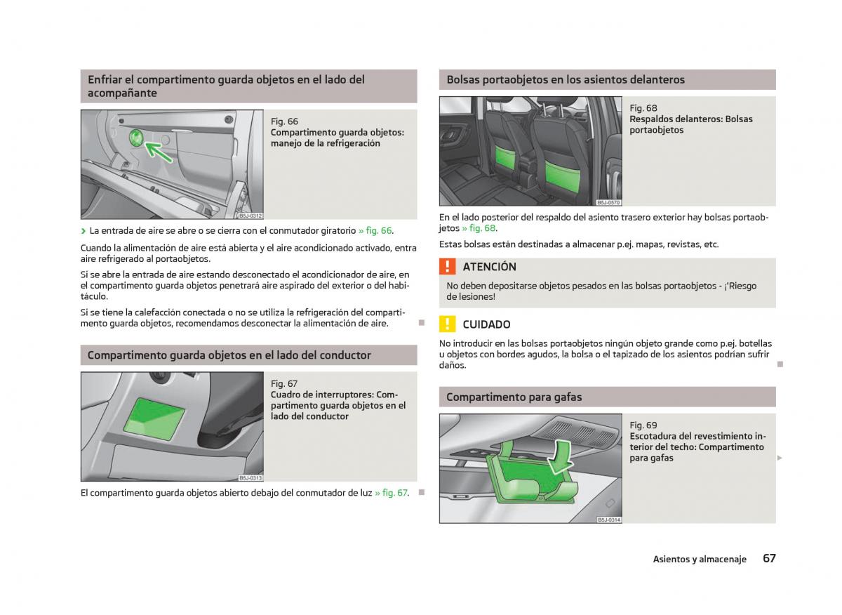 Skoda Fabia II 2 manual del propietario / page 69