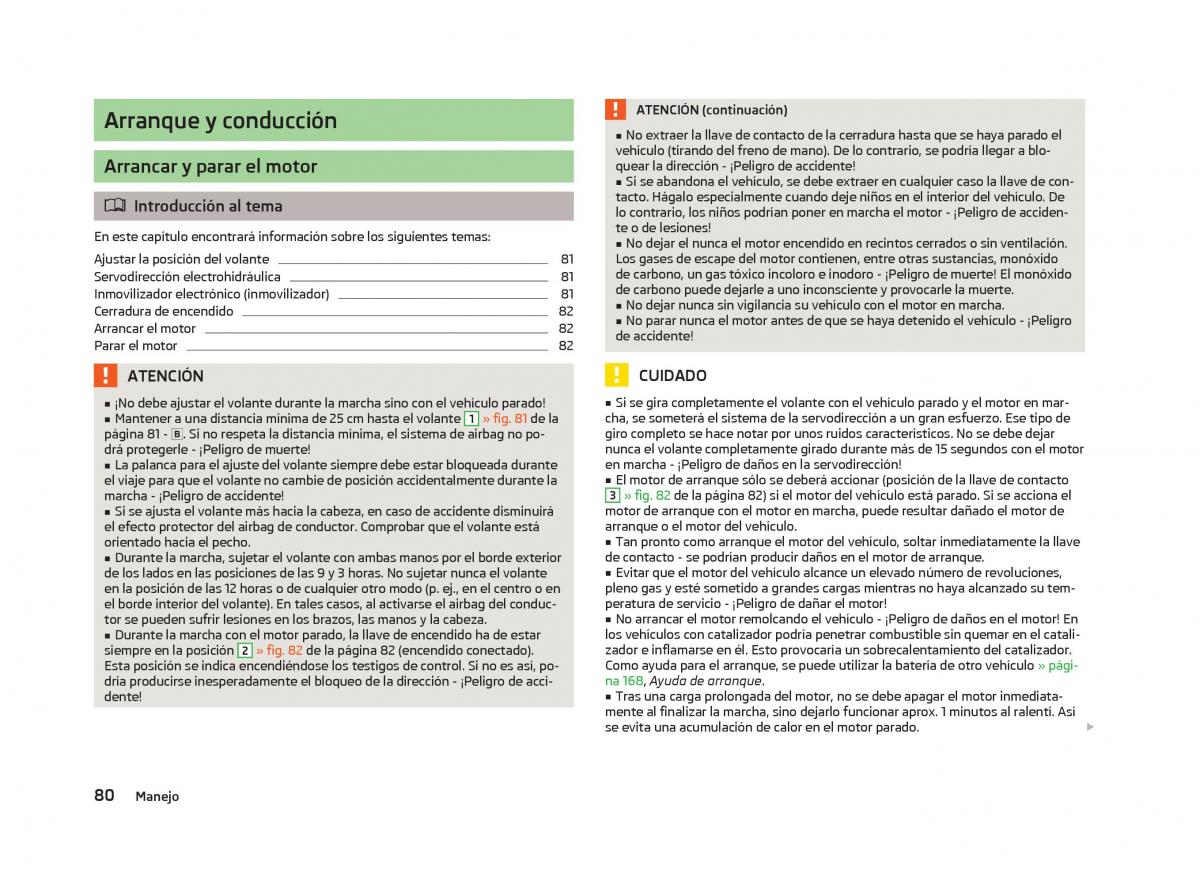 Skoda Fabia II 2 manual del propietario / page 82