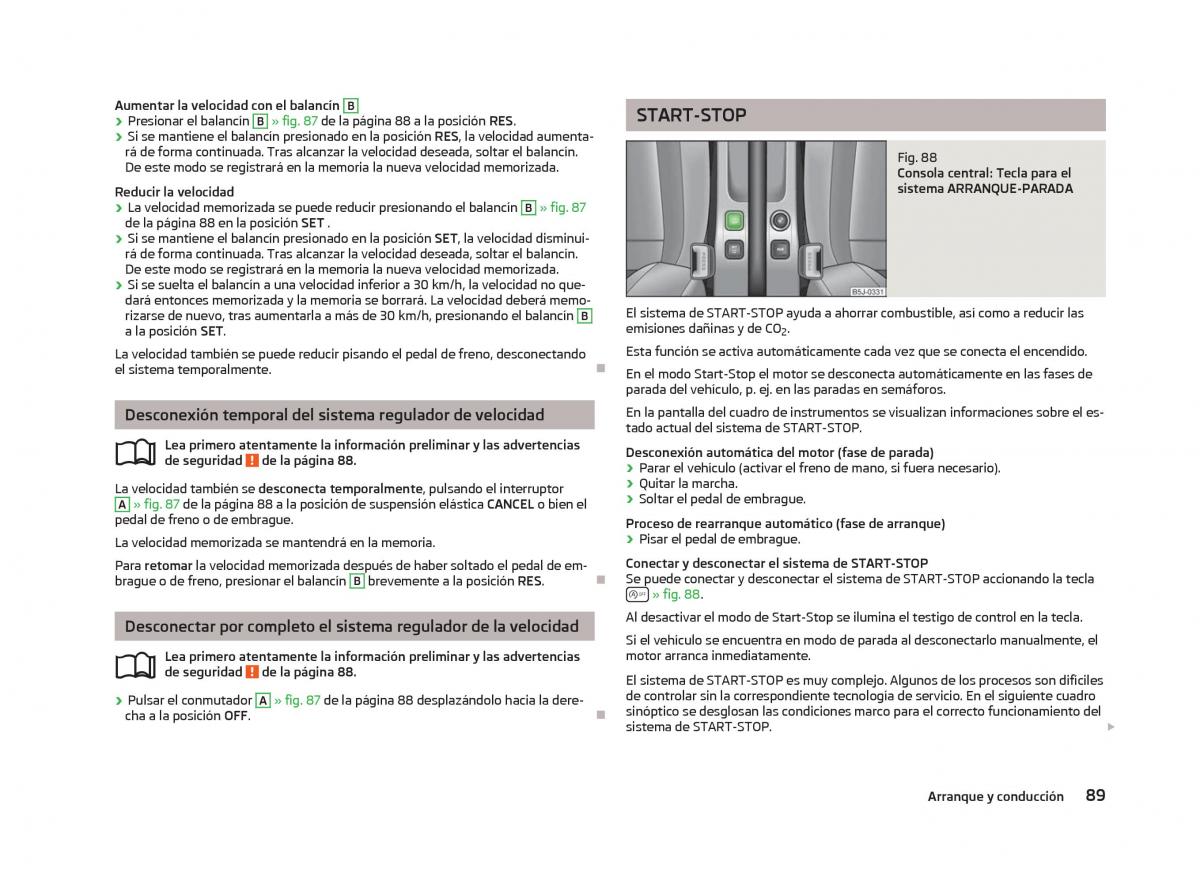 Skoda Fabia II 2 manual del propietario / page 91