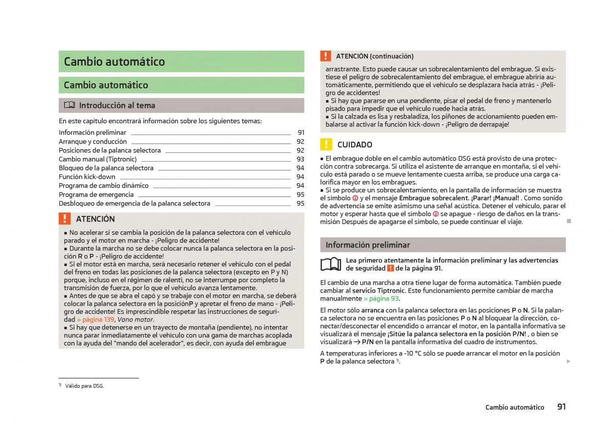 Skoda Fabia II 2 manual del propietario / page 93