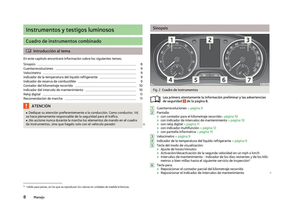 Skoda Fabia II 2 manual del propietario / page 10