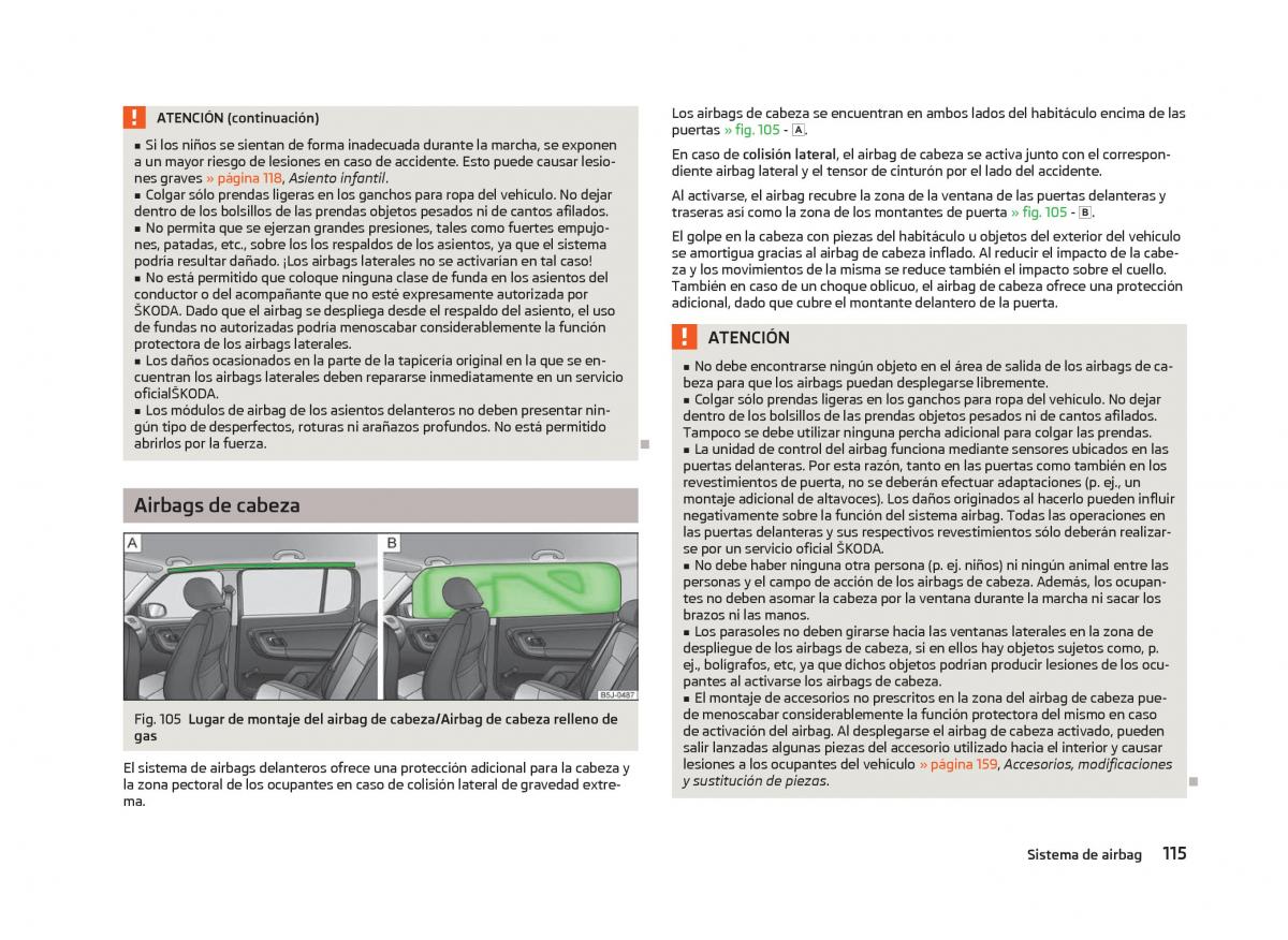 Skoda Fabia II 2 manual del propietario / page 117