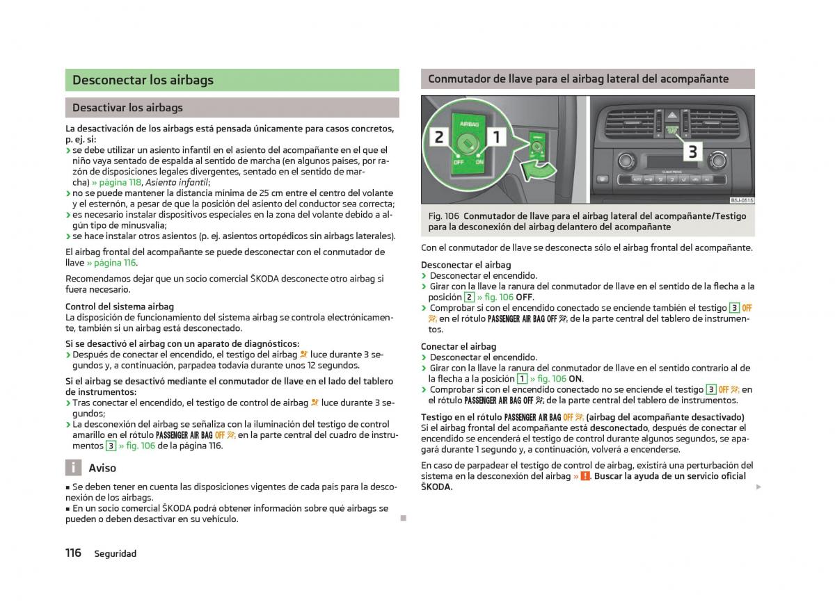 Skoda Fabia II 2 manual del propietario / page 118