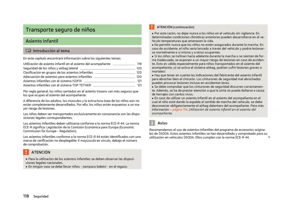 Skoda Fabia II 2 manual del propietario / page 120