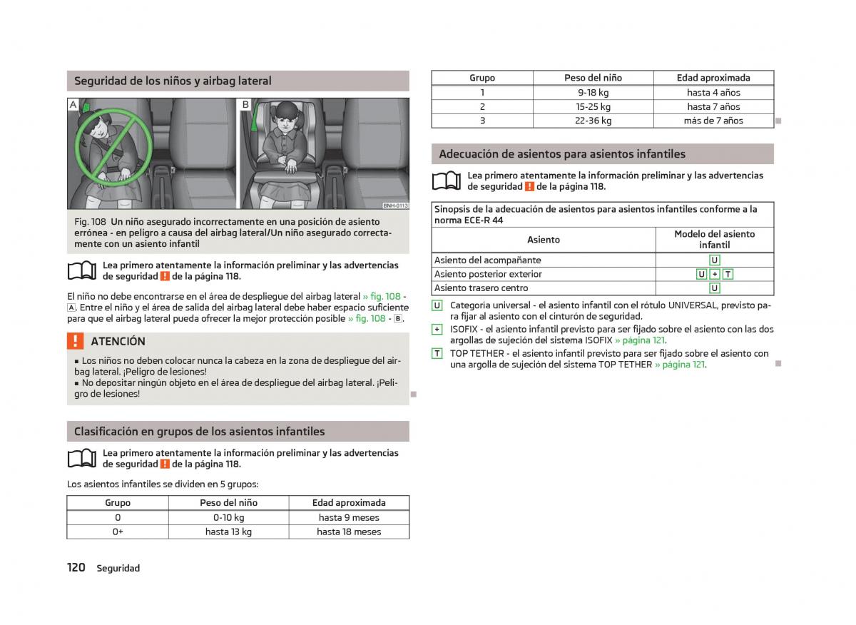 Skoda Fabia II 2 manual del propietario / page 122