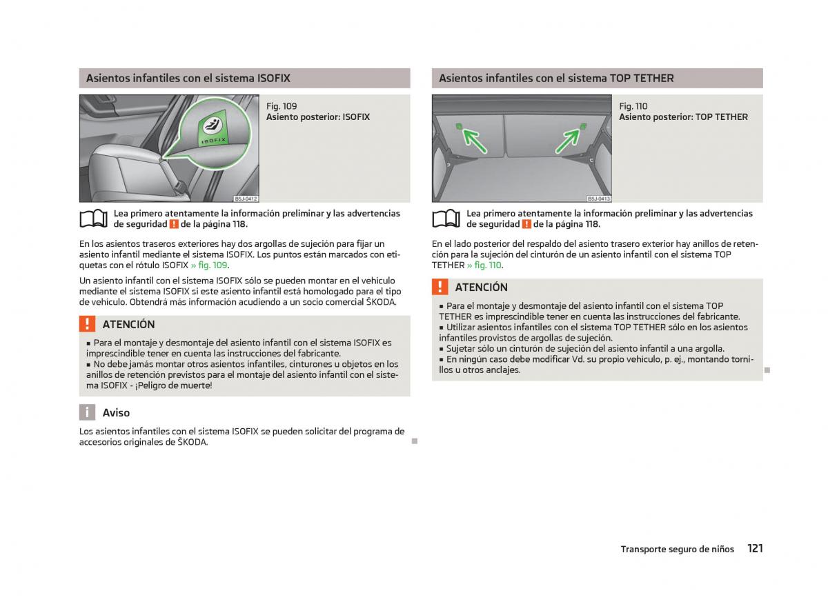 Skoda Fabia II 2 manual del propietario / page 123