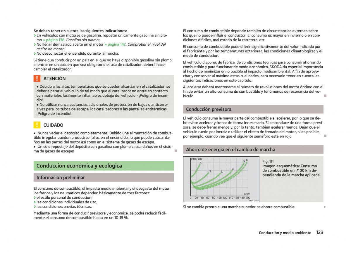 Skoda Fabia II 2 manual del propietario / page 125