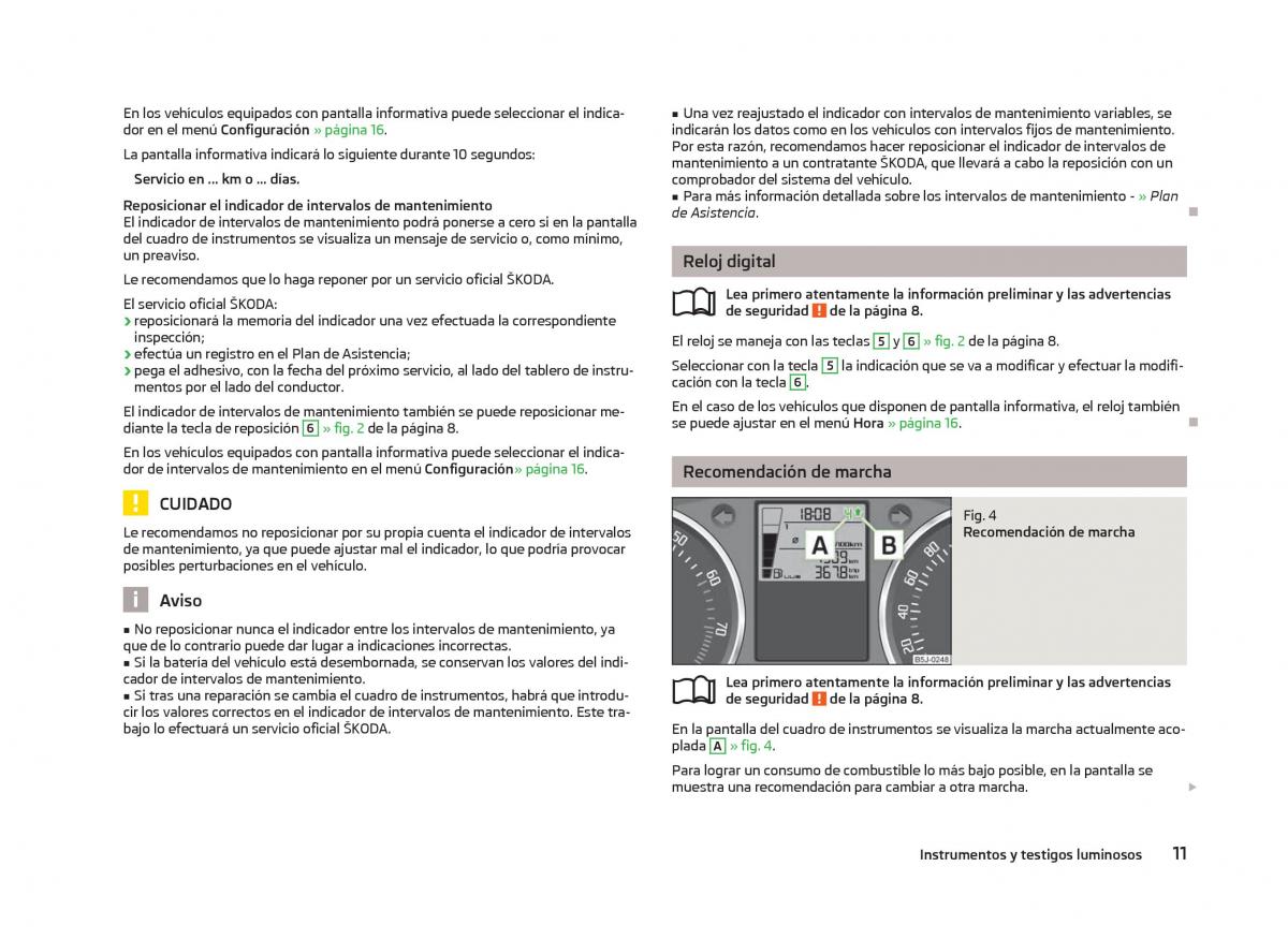 Skoda Fabia II 2 manual del propietario / page 13