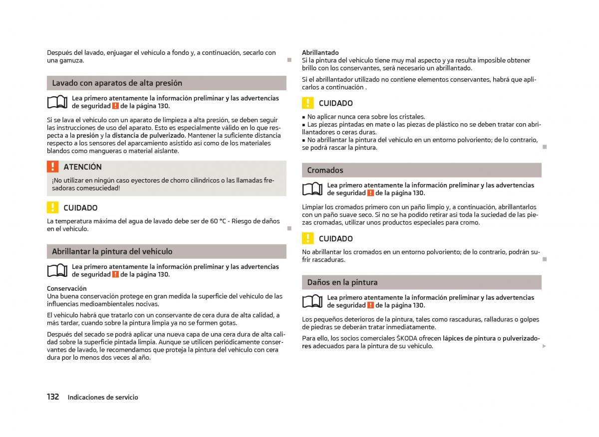 Skoda Fabia II 2 manual del propietario / page 134